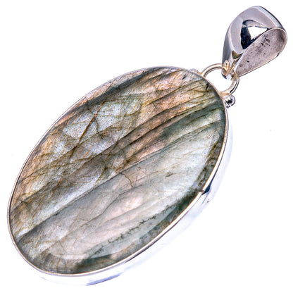 Labradorite Pendant 2 1/8" (925 Sterling Silver) P43158