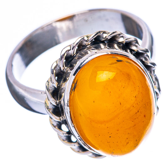 Baltic Amber 925 Sterling Silver Ring Size 5.75 (925 Sterling Silver) R3848