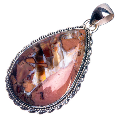 Butterfly Jasper 925 Sterling Silver Pendant 2"