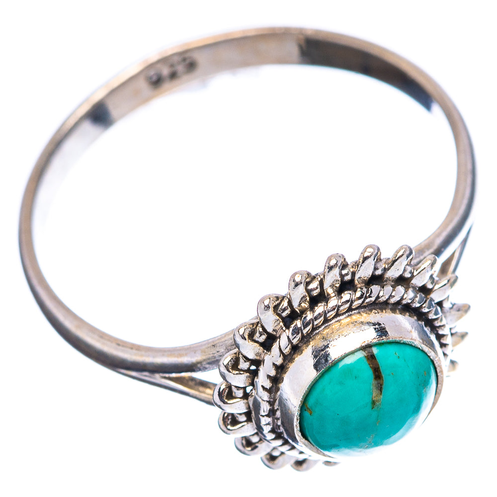 Dainty Mojave Turquoise Ring Size 6.25 (.925 Sterling Silver)