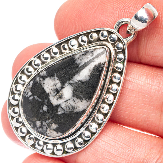 Pinolith Jasper Pendant 1 3/4" (925 Sterling Silver) P44358