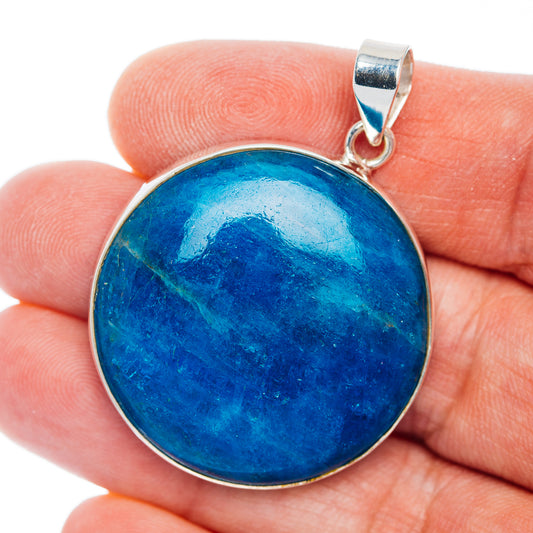 Premium Apatite Pendant 1 3/4" (.925 Sterling Silver)