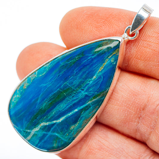 Premium Peruvian Opal Pendant 2 1/8" (.925 Sterling Silver)