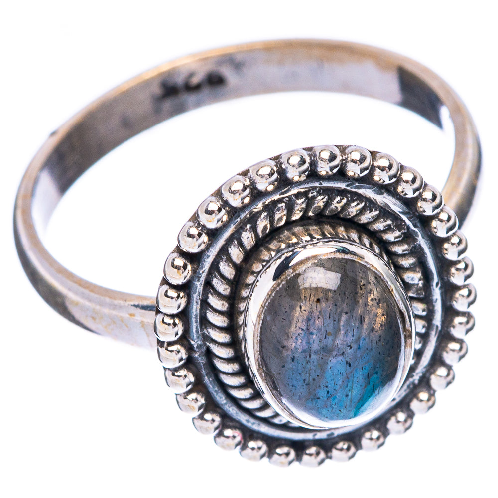 Labradorite Dainty Ring Size 6.5 (925 Sterling Silver) R5984