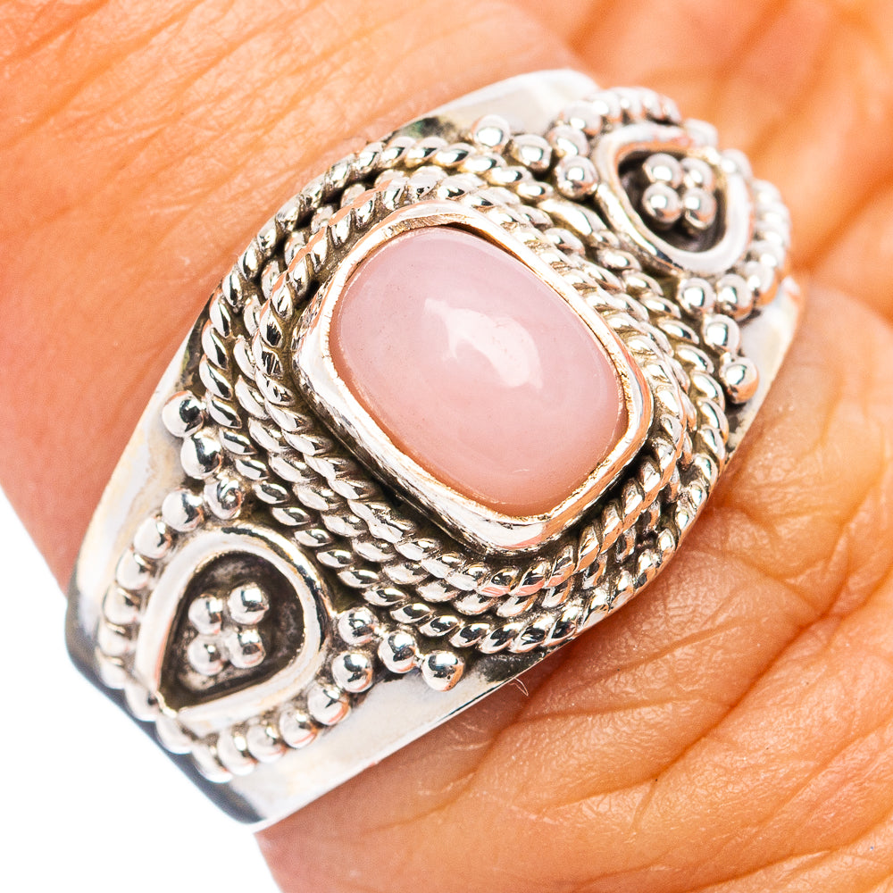 Pink Opal Ring Size 7 (.925 Sterling Silver)