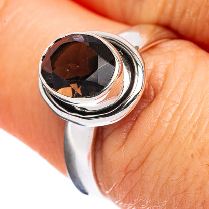 Smoky Quartz Ring Size 7 (925 Sterling Silver) R3158