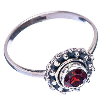 Garnet Dainty Ring Size 8 (925 Sterling Silver) R145071