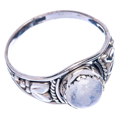 Rainbow Moonstone Dainty Ring Size 8 (925 Sterling Silver) R145451