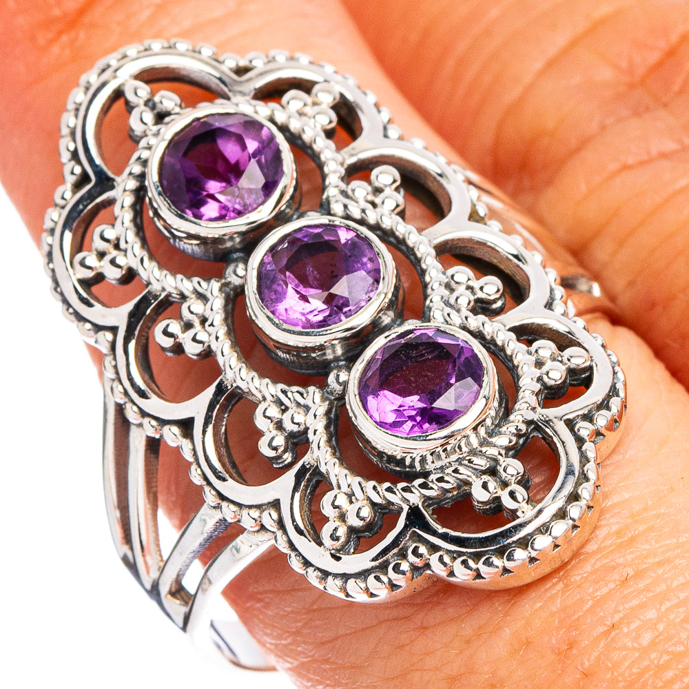 Amethyst Ring Size 9.75 (.925 Sterling Silver)