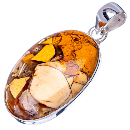 Brecciated Mookaite Pendant 1 1/2" (925 Sterling Silver) P42859