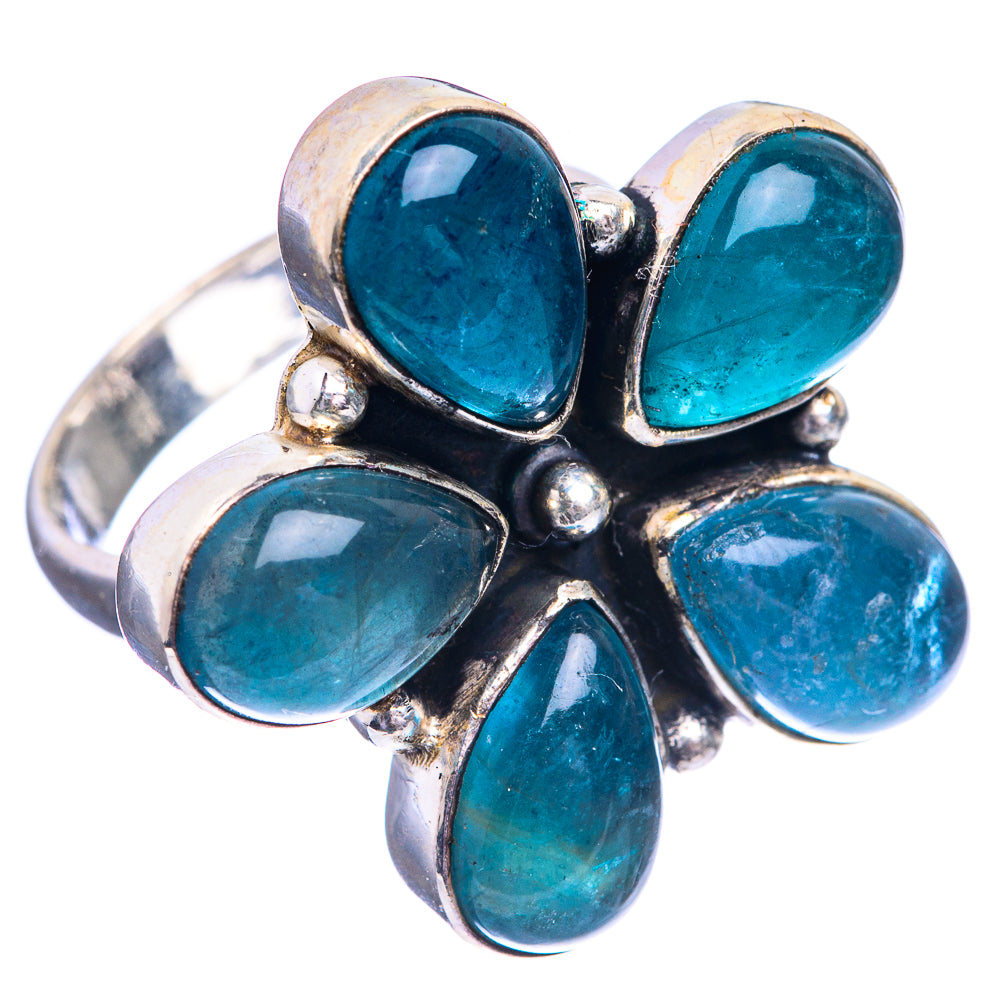 Blue Fluorite Ring Size 7 (925 Sterling Silver) R143119
