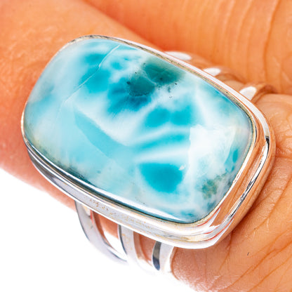 Larimar Ring Size 5.75 (925 Sterling Silver) R1236
