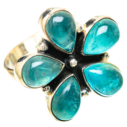 Large Blue Fluorite Ring Size 8.5 (925 Sterling Silver) RING139848