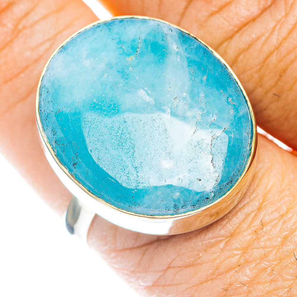Peruvian Opal Ring Size 9.25 (German Silver)