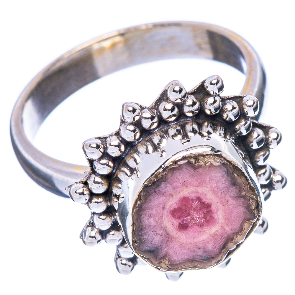 Rhodochrosite Stalactite Ring Size 6.25 (925 Sterling Silver) R2314