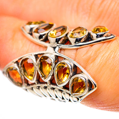 Large Faceted Citrine 925 Sterling Silver Ring Size 5.5 (925 Sterling Silver) RING139478