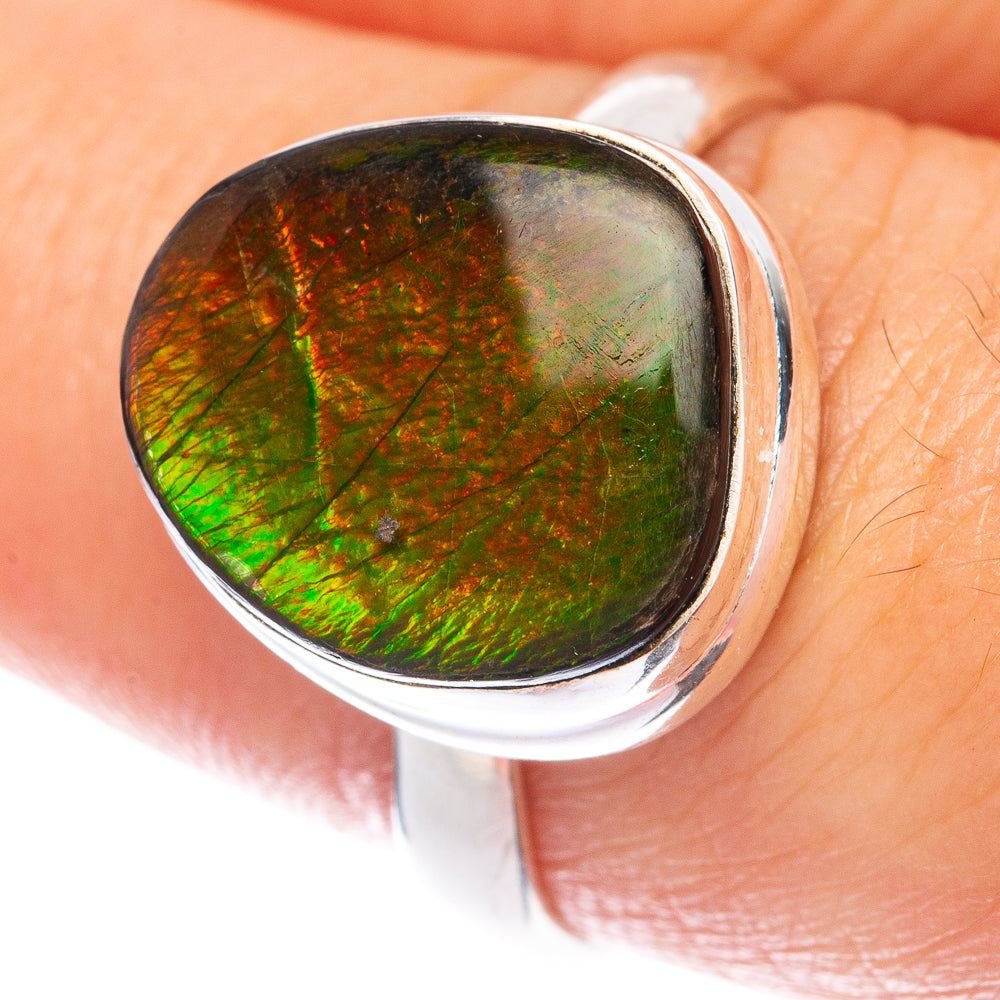 Ammolite Ring Size 8.5 (925 Sterling Silver) R144980