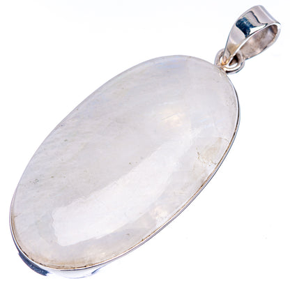 Premium Rainbow Moonstone Pendant 2 1/4" (.925 Sterling Silver)