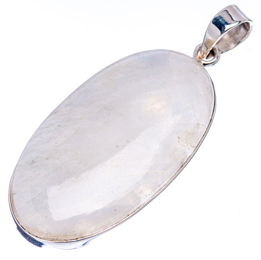 Premium Rainbow Moonstone Pendant 2 1/4" (.925 Sterling Silver)