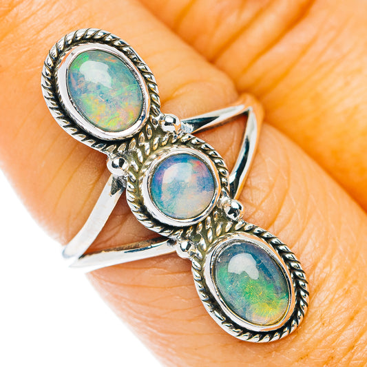 Ethiopian Opal Ring Size 7.25 (.925 Sterling Silver)