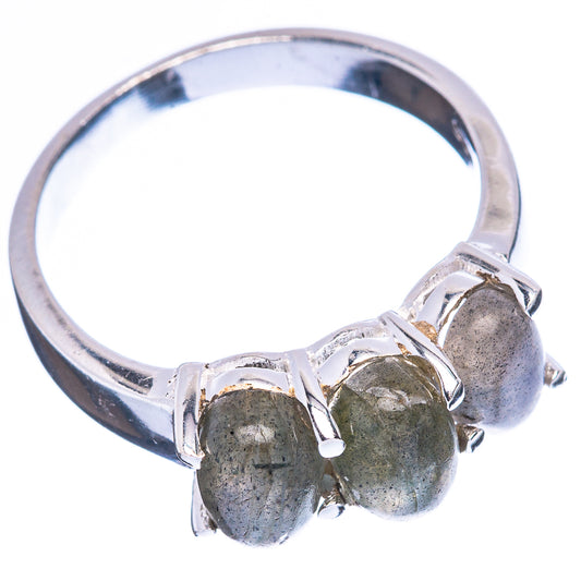 Labradorite Dainty Ring Size 7.75 (925 Sterling Silver) R5184