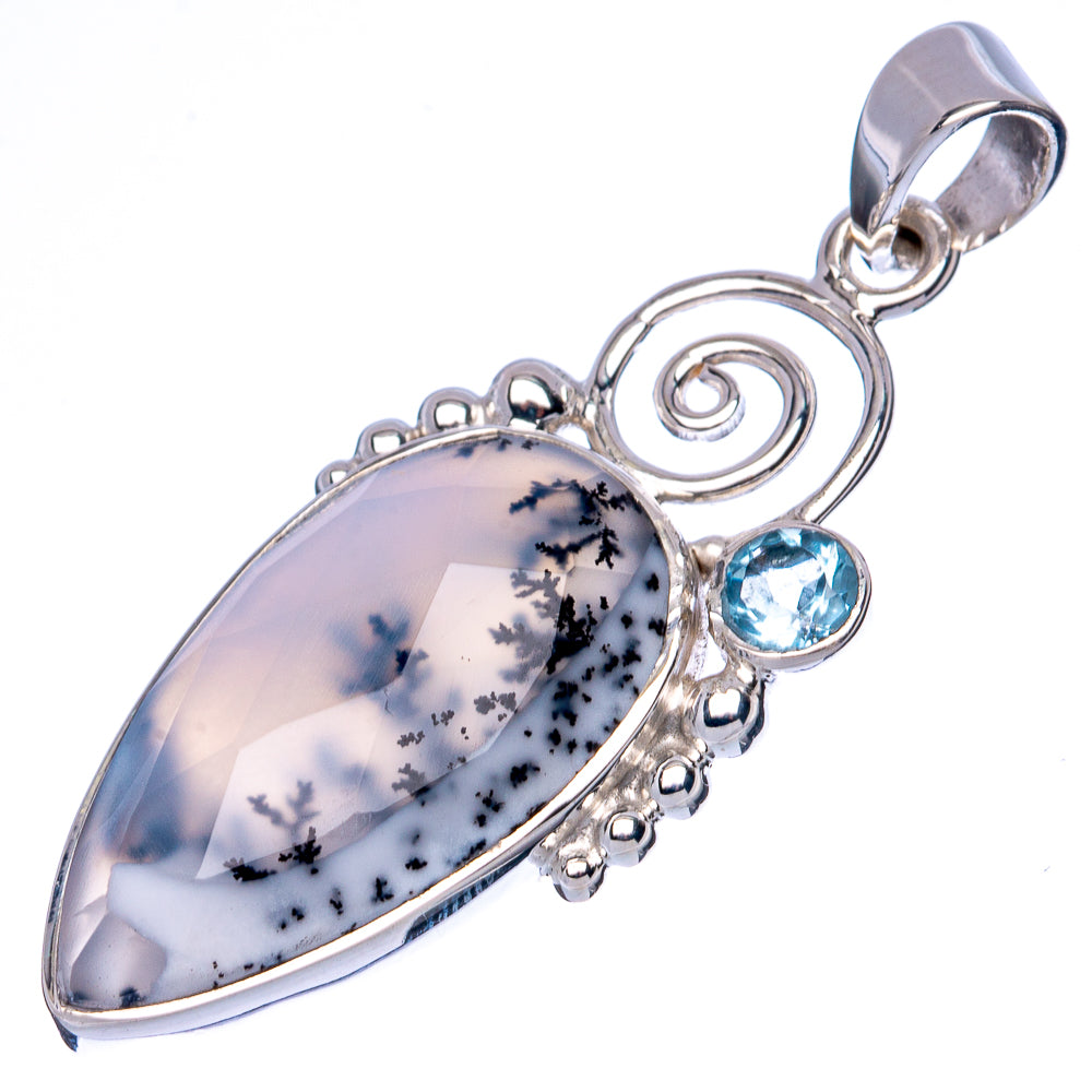 Asc Premium Dendritic Opal Pendant 1 5/8" (925 Sterling Silver) P42283