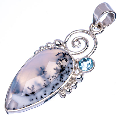 Asc Premium Dendritic Opal Pendant 1 5/8" (925 Sterling Silver) P42283