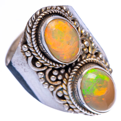 Rare Ethiopian Opal Ring Size 7.75 (925 Sterling Silver) R146030