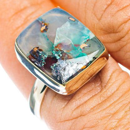 Confetti Chrysocolla Ring Size 7.75 (German Silver)