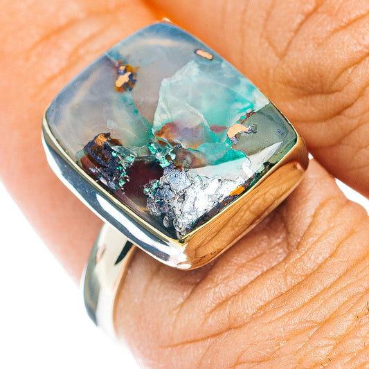 Confetti Chrysocolla Ring Size 7.75 (German Silver)