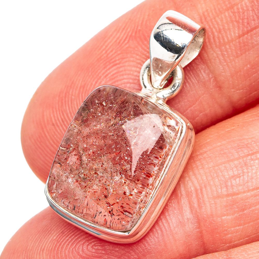 Orire Lucky Quartz Pendant 1" (.925 Sterling Silver)