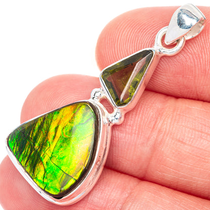 Canadian Ammolite Pendant 1 1/2" (925 Sterling Silver) PD39869