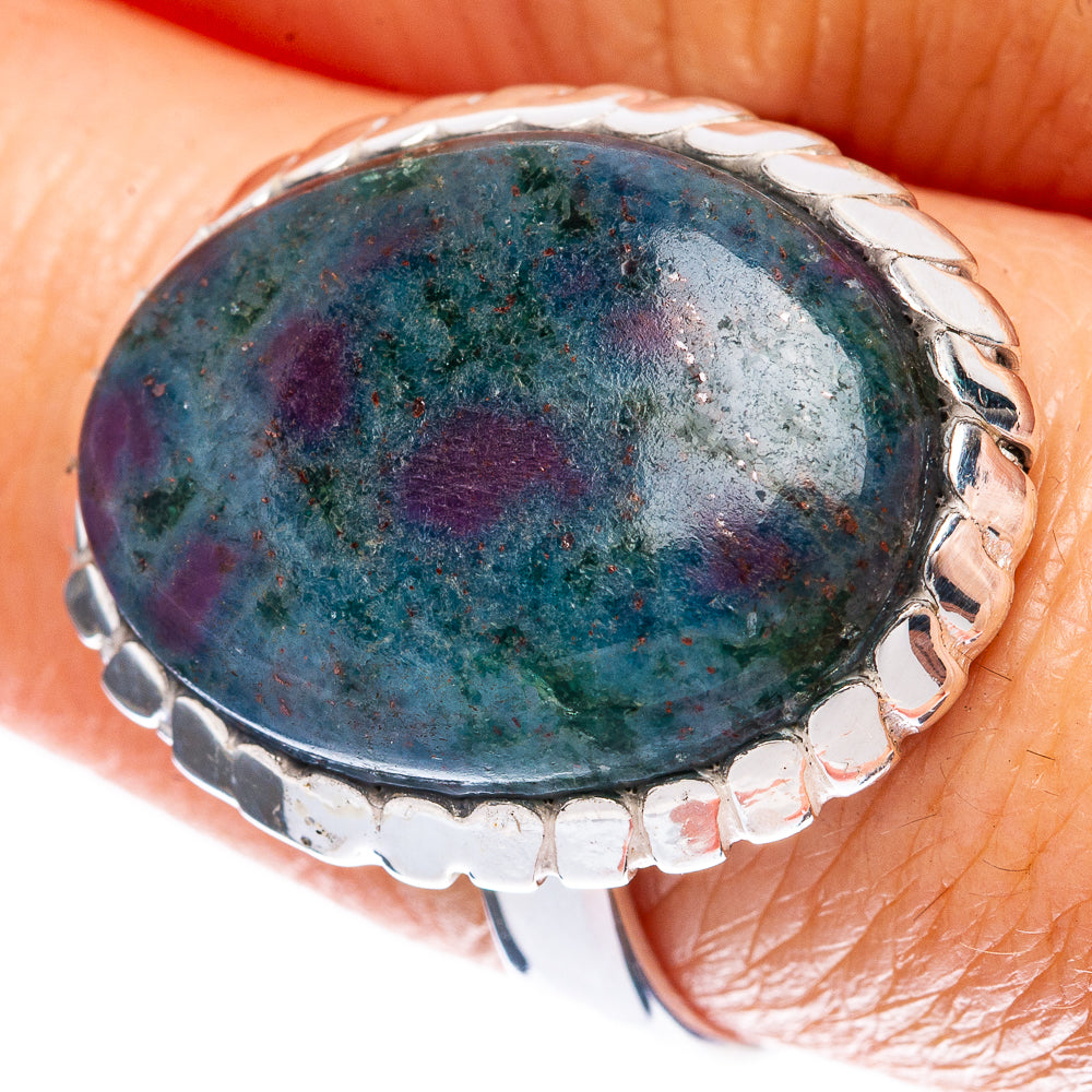 Ruby in Fuchsite Ring Size 8.75 (925 Sterling Silver) R1992