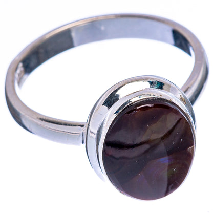 Rare Mexican Fire Agate Ring Size 8 (925 Sterling Silver) R146683
