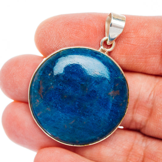 Premium Apatite Pendant 1 5/8" (.925 Sterling Silver)
