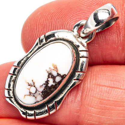 Wild Horse Jasper Pendant 1 1/4" (.925 Sterling Silver)