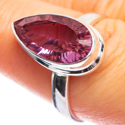 Faceted Color Change Alexandrite (Lab.) Ring Size 7.5 (925 Sterling Silver) RING143388