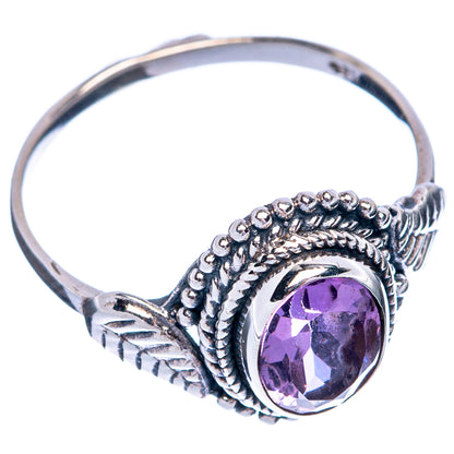 Faceted Amethyst Dainty Ring Size 7.75 (925 Sterling Silver) R145446