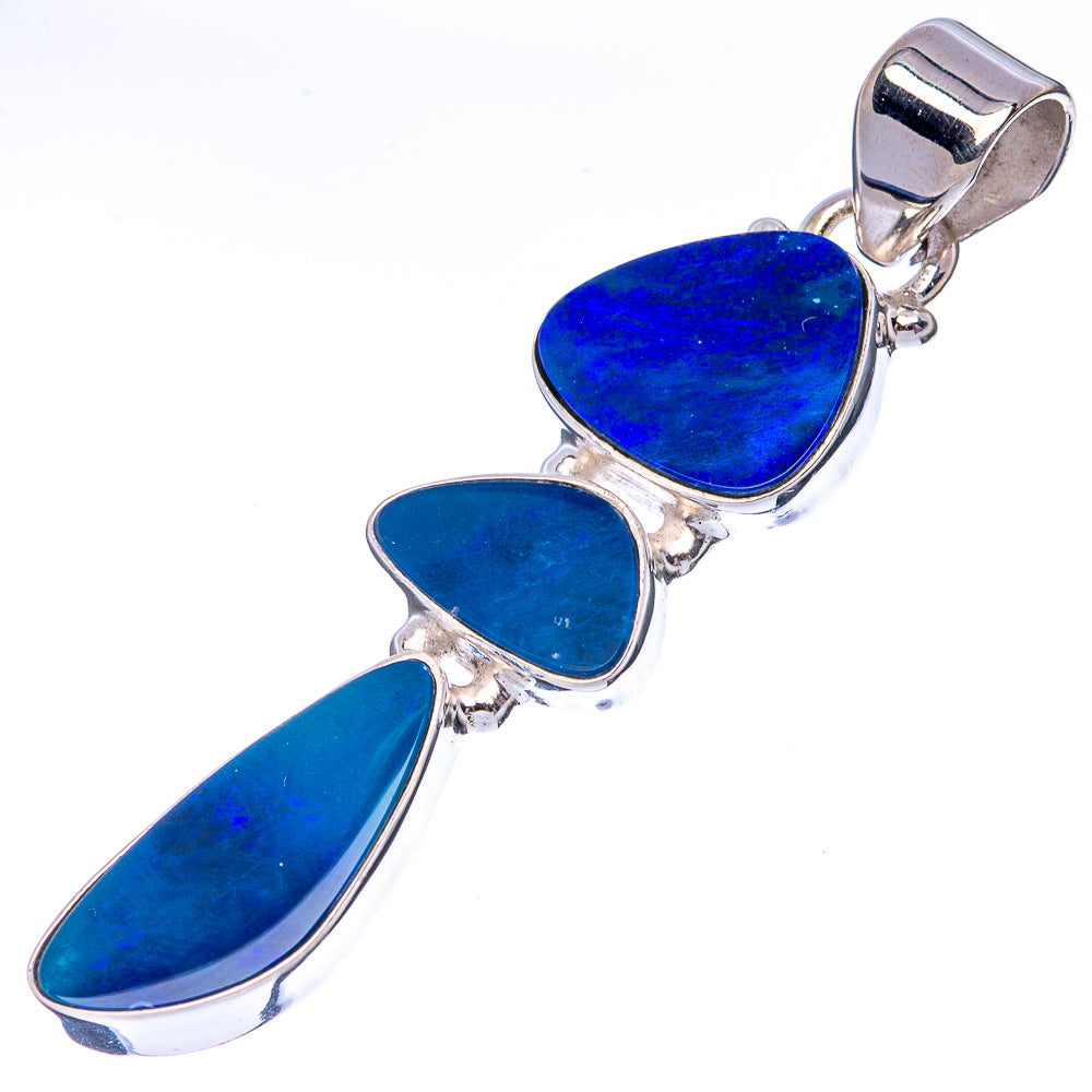 Rare Doublet Opal 925 Sterling Silver Pendant 2" (925 Sterling Silver) P42636
