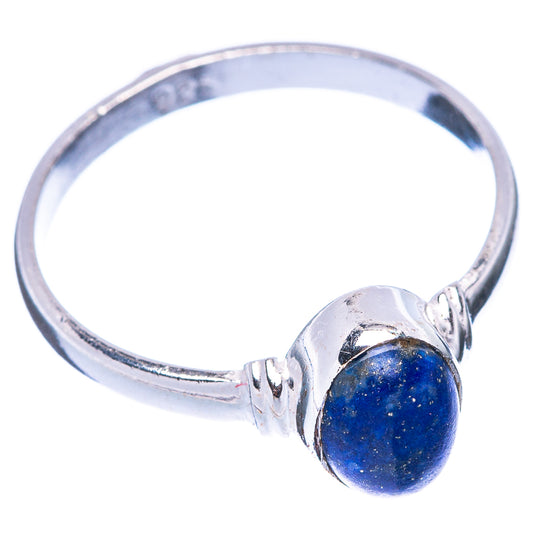 Lapis Lazuli 925 Sterling Silver Ring Size 7.75 (925 Sterling Silver) R5299