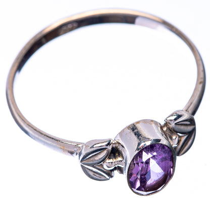 Faceted Amethyst Dainty Ring Size 9 (925 Sterling Silver) R145232