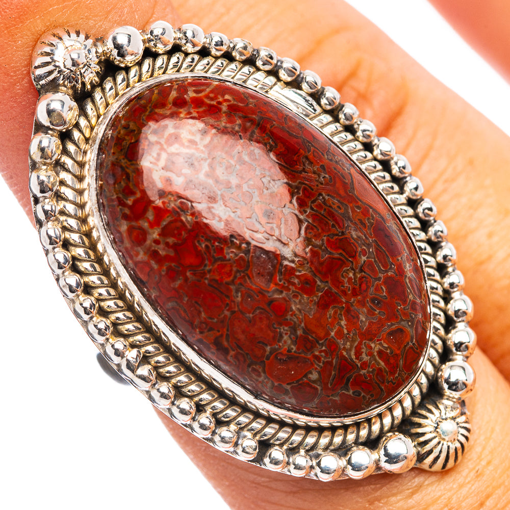 Premium Dinosaur Bone Ring Size 6.5 (.925 Sterling Silver)