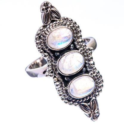 Premium Rainbow Moonstone Ring Size 8 (925 Sterling Silver) R141915