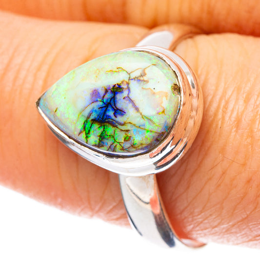Rare Sterling Opal Ring Size 9.25 (925 Sterling Silver) R4451