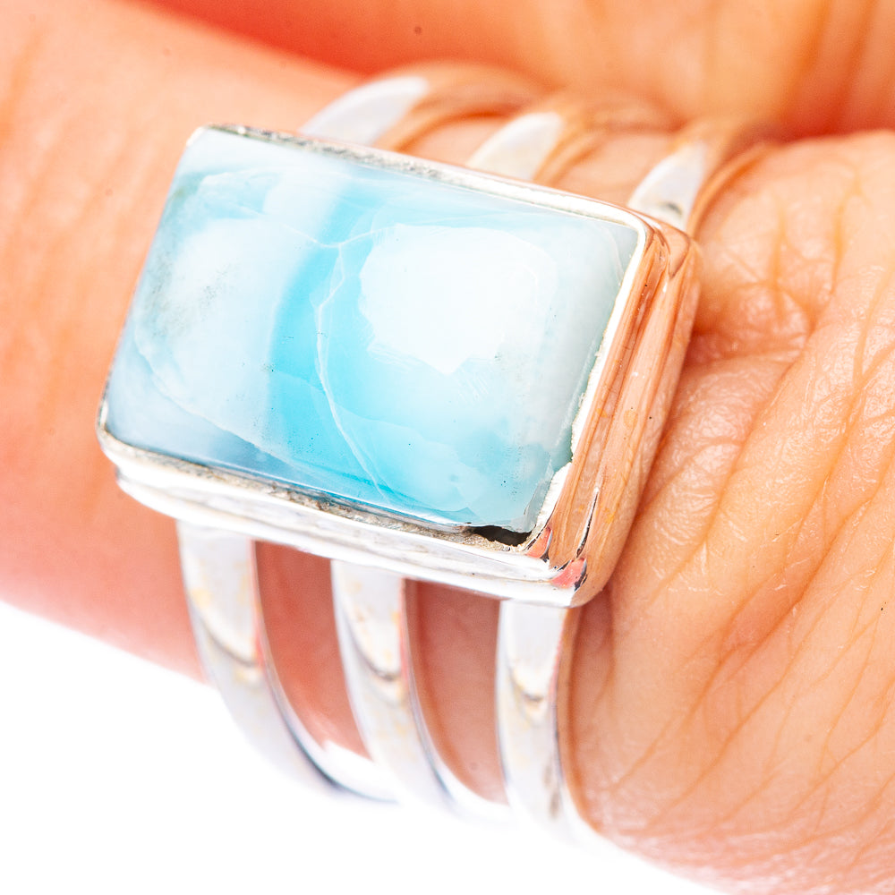 Larimar Ring Size 6.25 (925 Sterling Silver) R1724