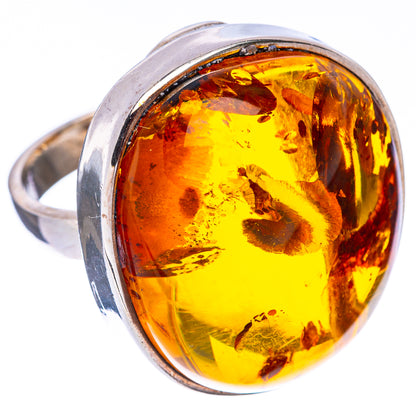 Baltic Amber Ring Size 8 (925 Sterling Silver) R1888