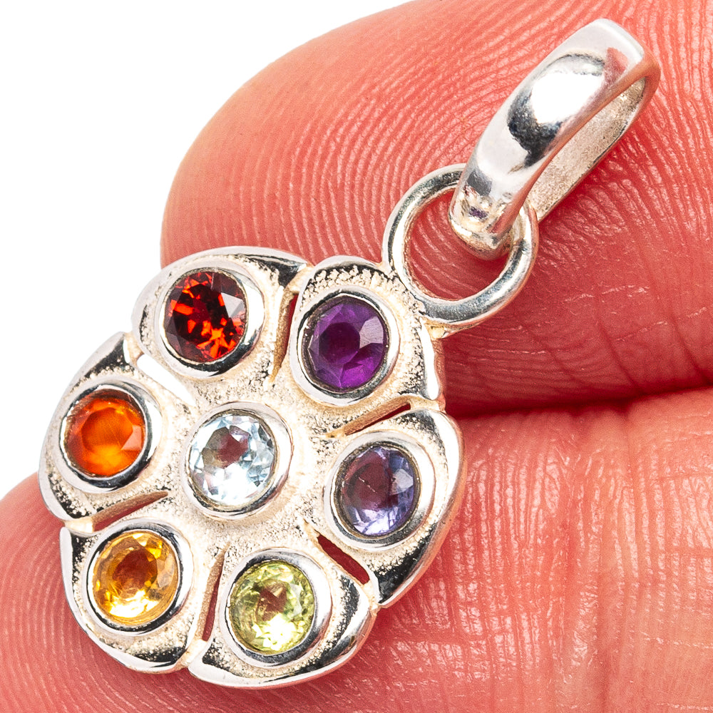 Chakra Pendant 1 1/8" (.925 Sterling Silver)
