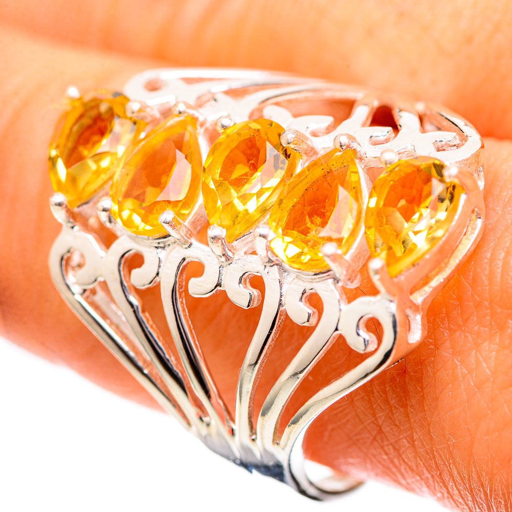 Faceted Citrine Ring Size 10 (925 Sterling Silver) RING138931