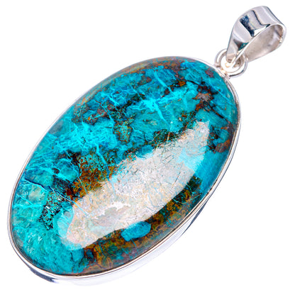 Premium Shattuckite Pendant 2 1/8" (.925 Sterling Silver)