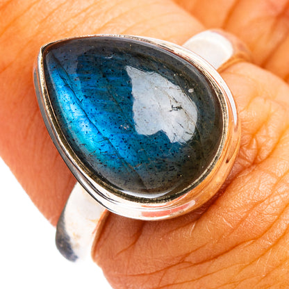 Labradorite Ring Size 6.75 (.925 Sterling Silver)